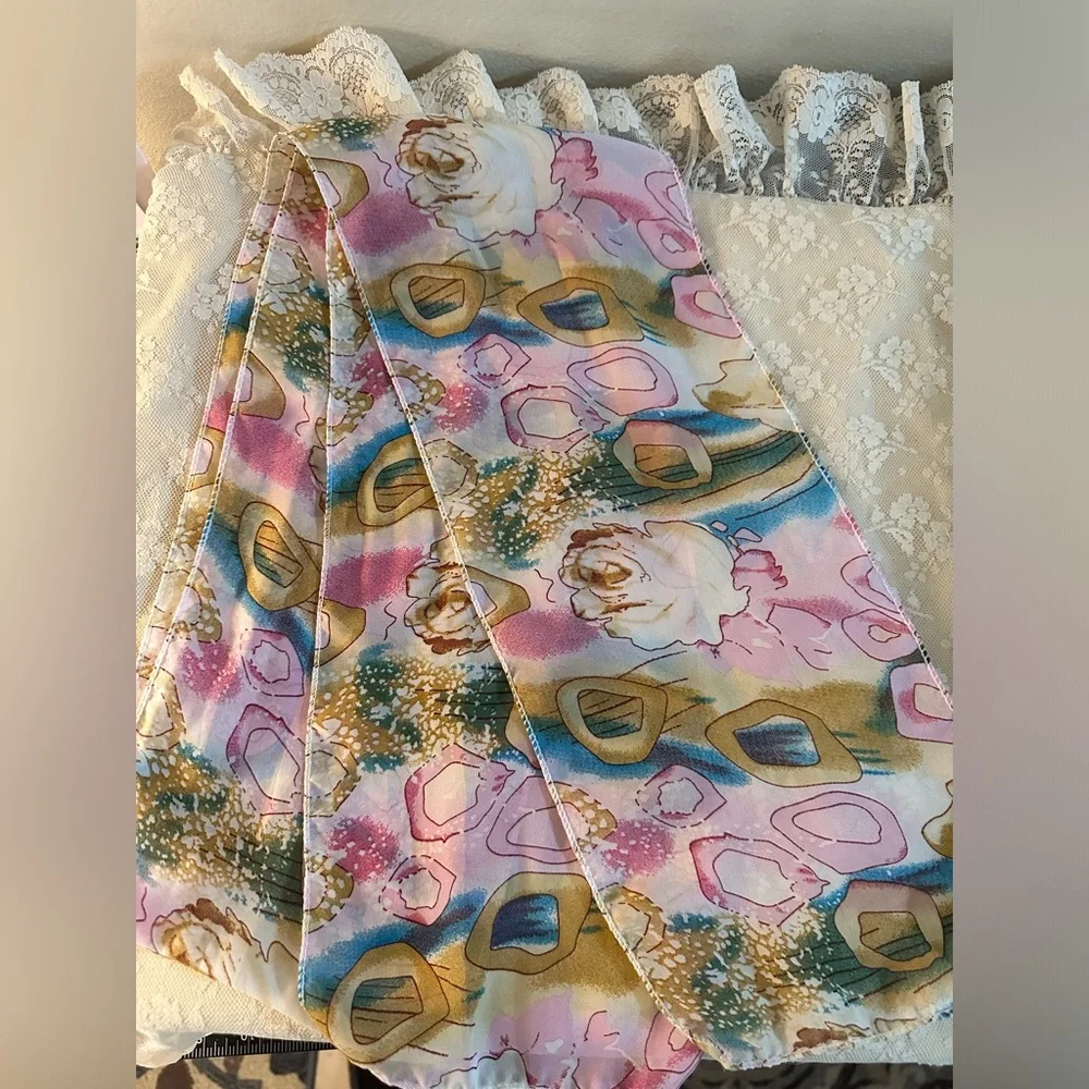 Floral Printed Scarf 62 x 6 unbranded